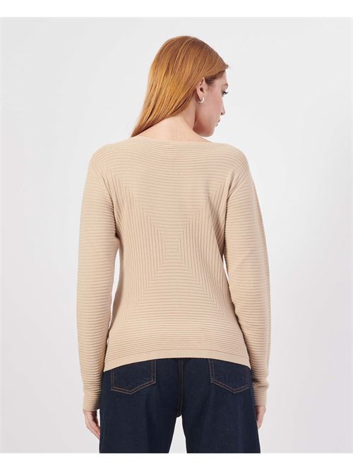 MDM Women's Round Neck Sweater MADEMOISELLE DU MONDE | F74-5059GRANO